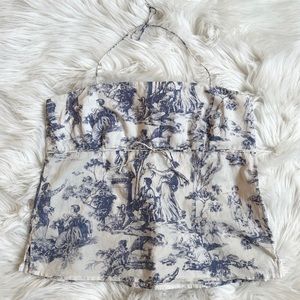 Stunning J.Crew toile halter top 100% cotton